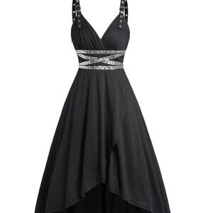 Elegant Black Sleeveless Dress
